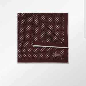 Tom Ford Maroon Pocket Square